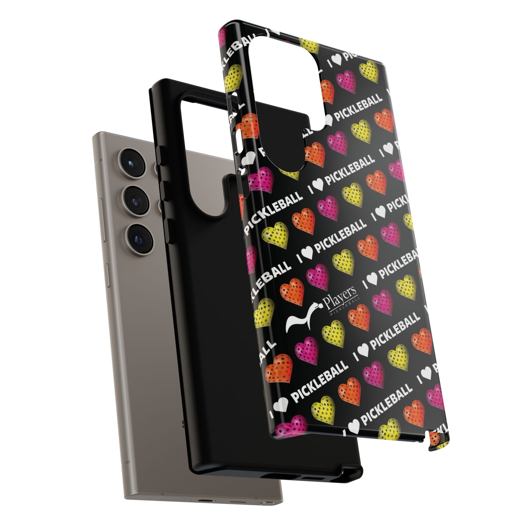 I Heart Pickleball Pattern Phone Cover