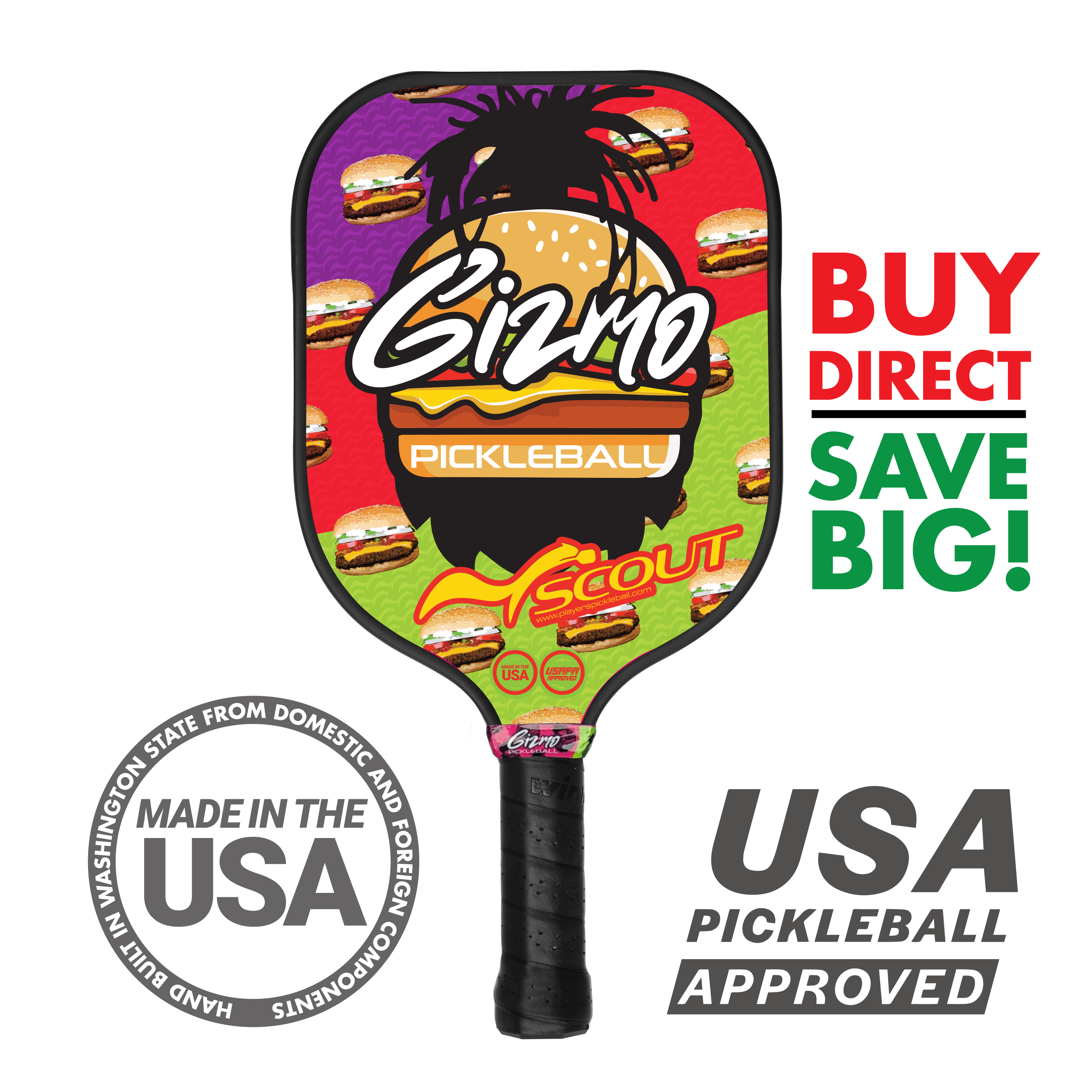 Scout "Gizmo Pickleball" Special Edition Paddle